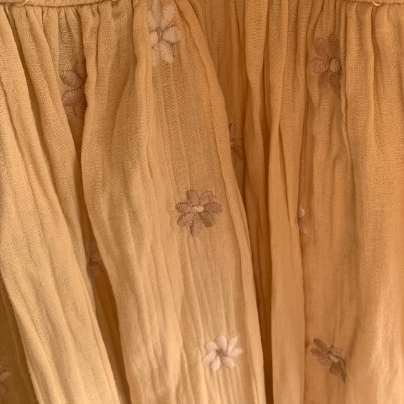 Free people sold out flower embroidered tiered smocked dress with balloon sleeve - Picture 8 of 9